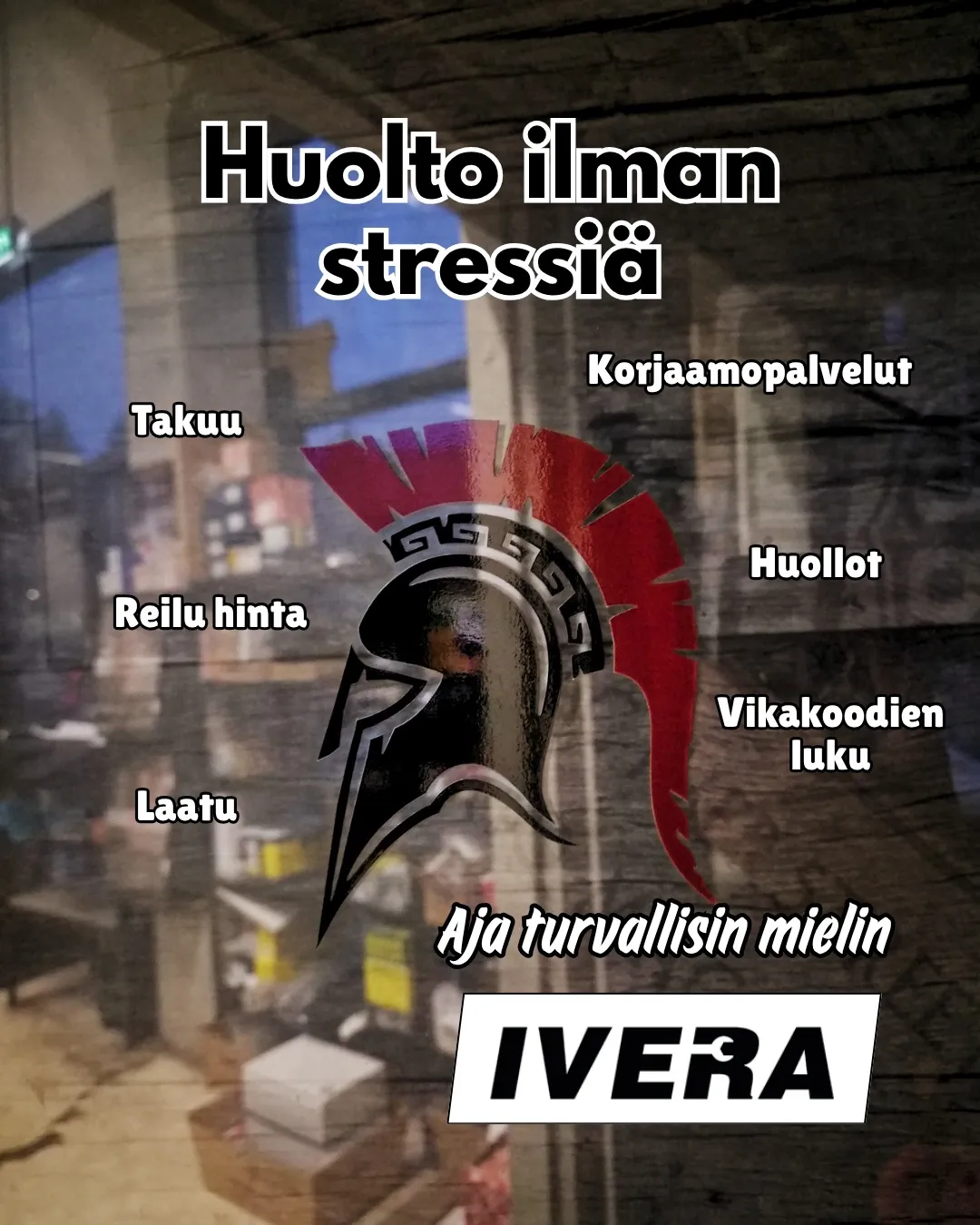 IVERA Autohuollon Instagram-julkaisu