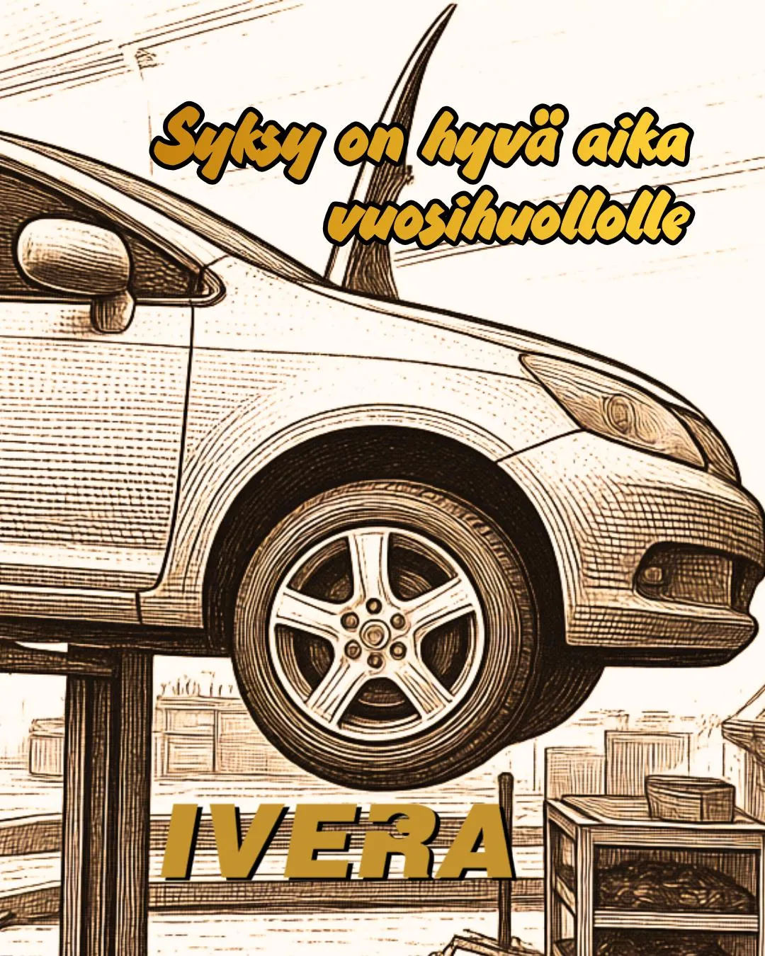 IVERA Autohuollon Instagram-julkaisu